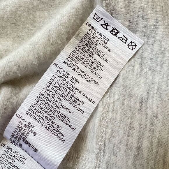 Reiss XSmall Gray Long-Sleeve Soft Mid-weight Crew Neck Top - Picture 5 of 11